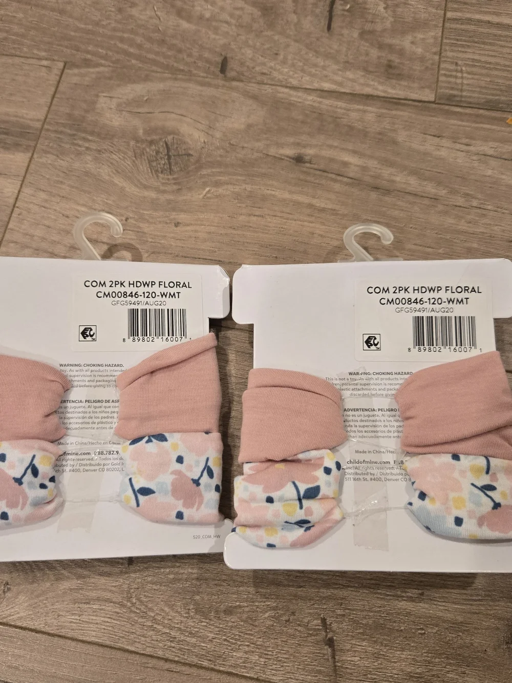 NWT Carters baby girl 2 piece floral headwraps set‎ NWT - 2 packs